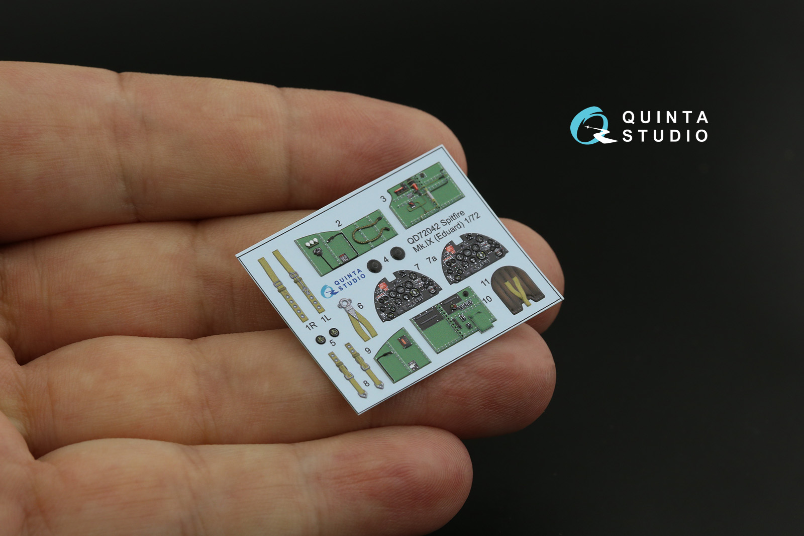 QD72042 3D Декаль интерьера кабины Spitfire Mk.IX (Eduard)