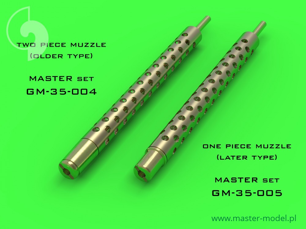 GM-35-004 Стволы пулемета Browning M1919 .30 cal - дульное срезное дуло конической формы (2шт)