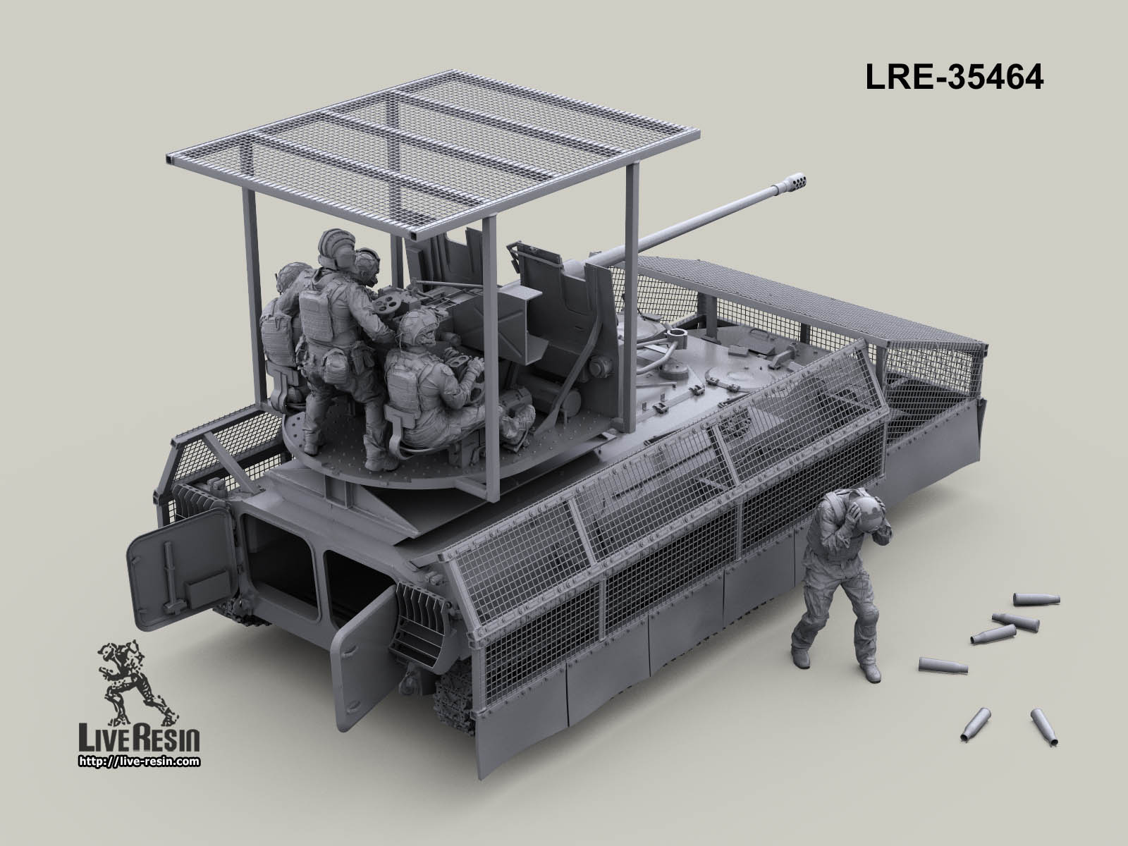LRE35464 Конверсионный набор для МТ-ЛБ - зенитно-артиллерийский комплекс С-60 и увеличенный мангал для защиты от дронов  (Не для свободной продажи)
