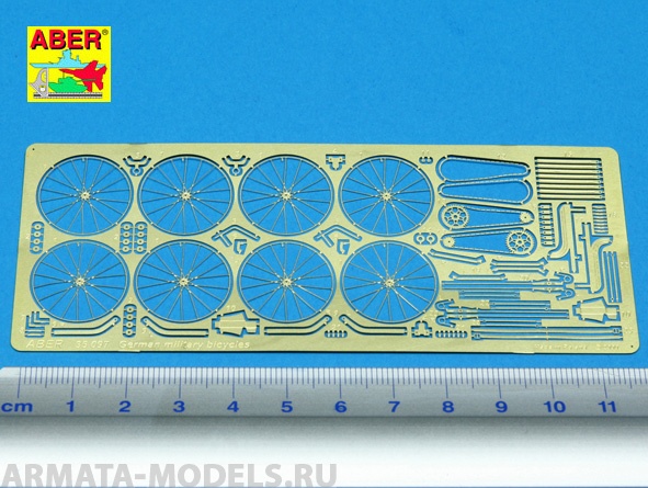 ABR-35-097  Дополнения для  German military bicycles (set for two) для Tamiya 1/35 ABR-35-097  Дополнения для  German military bicycles (set for two) для Tamiya 1/35