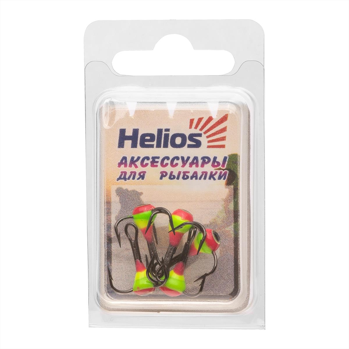 Тройник MUSTAD №16 3D глазок с эпоксидом 110P с фосфором (TRMS-16-E-110P) Helios