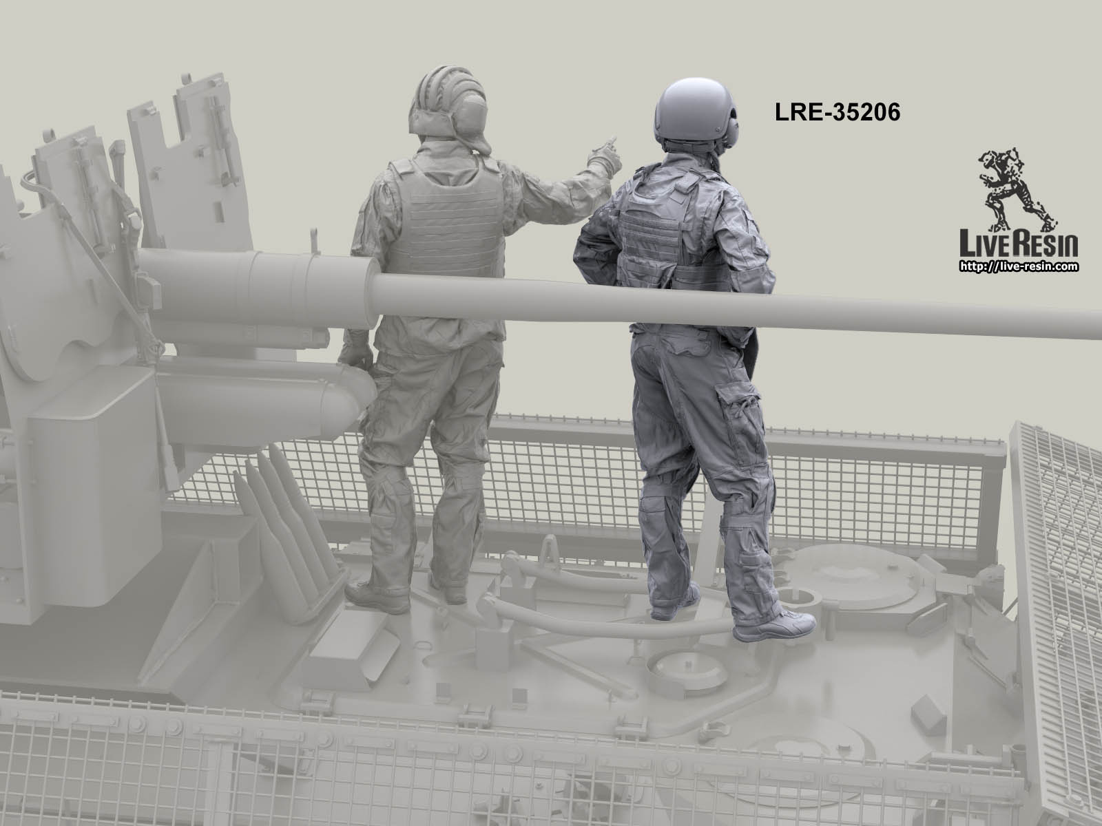 LRM35206 Российский современный танкист/артиллерист САУ - 4 (Не для свободной продажи) Live Resin