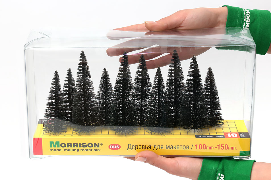 011ee016 Набор хвойных деревьев 10 шт. h=10-15см.