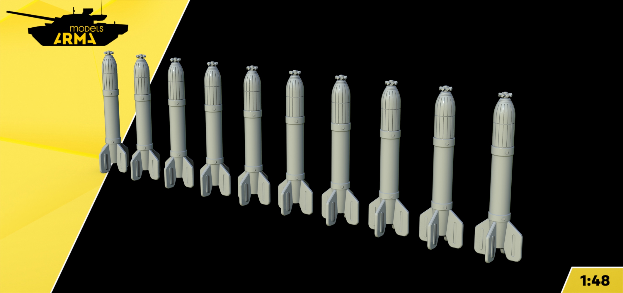 AM48295 Снаряды РС-82 для И-16 10 шт