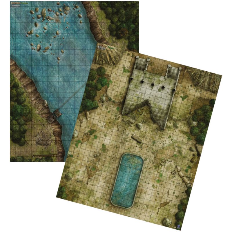 915875HW Pathfinder НРИ Вторая редакция : Kingmaker: Комплект игровых полей 'Руины в Речных Королевствах'