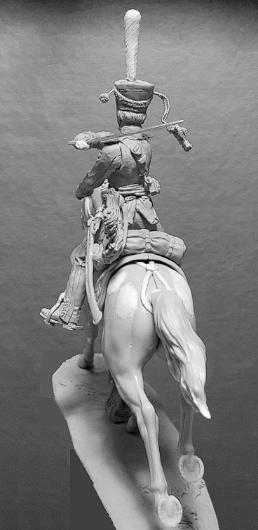 CHM-54289. Обер-офицер армейских конно-егерских полков, Россия 1813-14 гг. 54 мм. Материал - смола. Chronos Miniatures