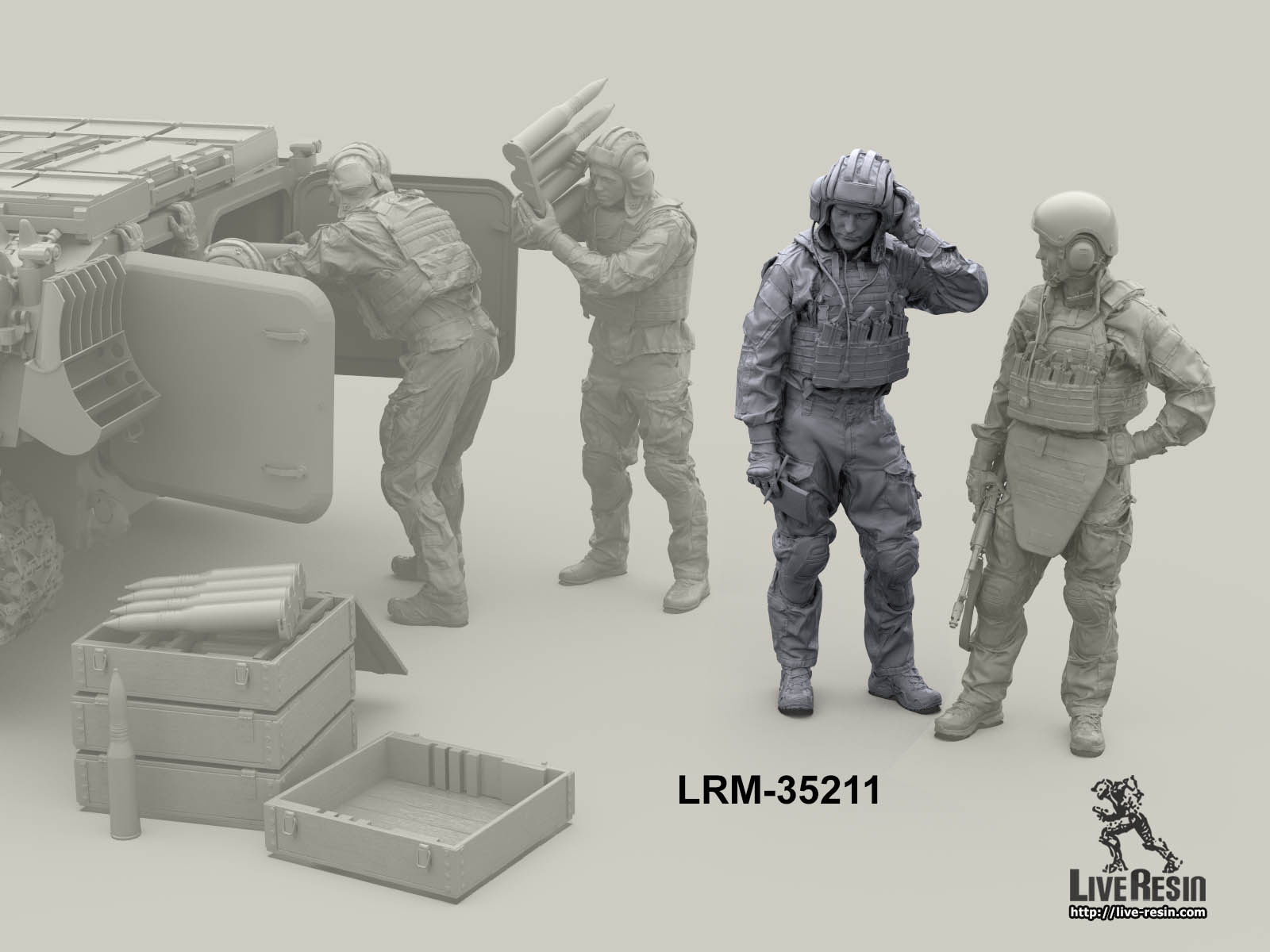 LRM35211 Российский современный танкист/артиллерист САУ - 9 (Не для свободной продажи) Live Resin