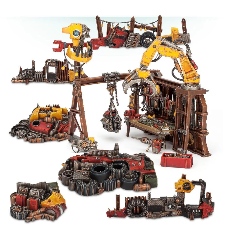 50-28 Набор игрового ландшафта Орки. Мастерская Механьяка (Orks Mekboy Workshop) (2021) 50-28 Набор игрового ландшафта Орки. Мастерская Механьяка (Orks Mekboy Workshop) (2021)