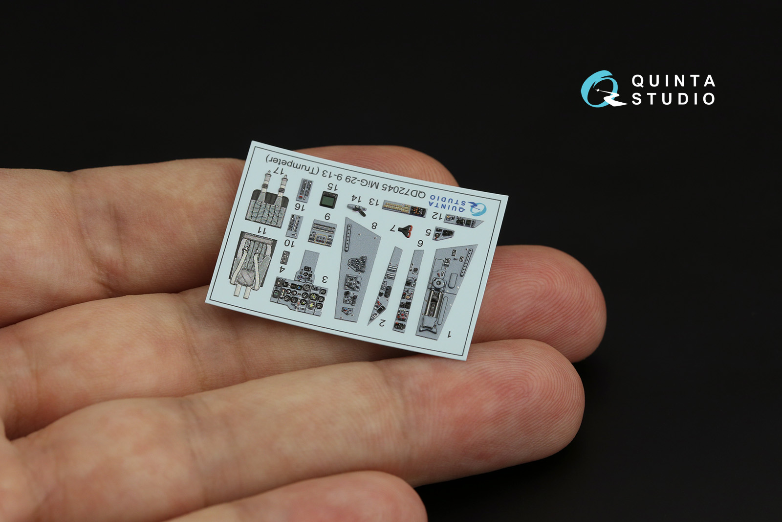 QD72045 3D Декаль интерьера МиГ-29 9-13 (Trumpeter)