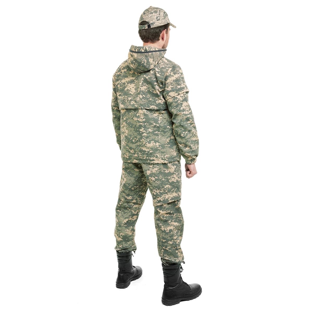 Костюм летний противоэнцефалитный СТОП-КЛЕЩ Т/С, цв.Серый Пиксель р.56-58/182 Helios