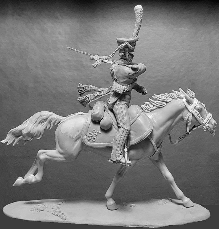 CHM-54289. Обер-офицер армейских конно-егерских полков, Россия 1813-14 гг. 54 мм. Материал - смола. Chronos Miniatures