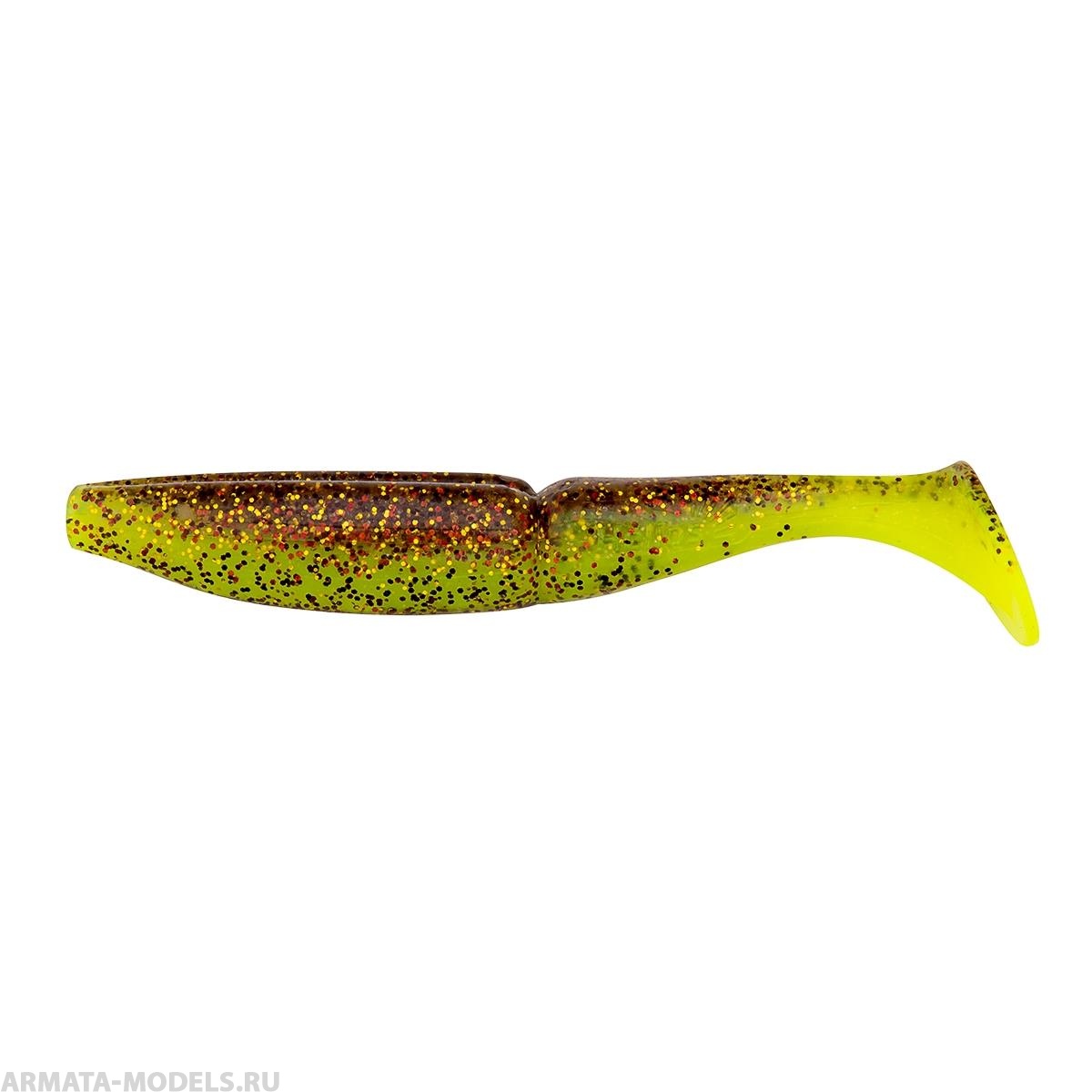 Виброхвост Guru 4,0"/10,16 см Golden Lime 7шт. (HS-30-048) Helios Виброхвост Guru 4,0"/10,16 см Golden Lime 7шт. (HS-30-048) Helios