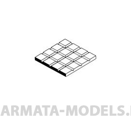 EVG4504 Квадратная плитка 4,2х4,2 мм, лист 15х30 см