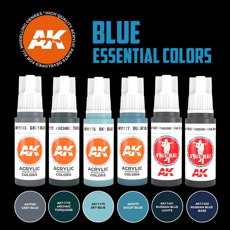 AK11618 Набор красок BLUE UNIFORM COLORS 3G AK11618 Набор красок BLUE UNIFORM COLORS 3G