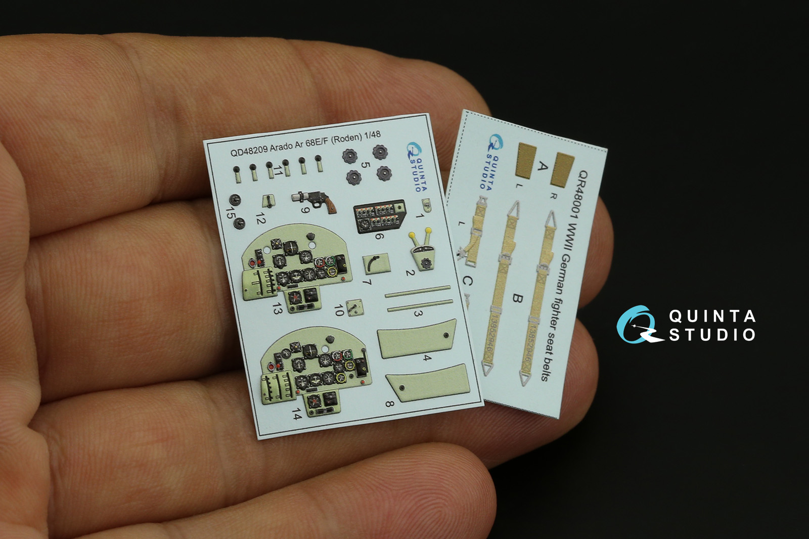 QD48209 3D Декаль интерьера Arado Ar 68 E/F (Roden)