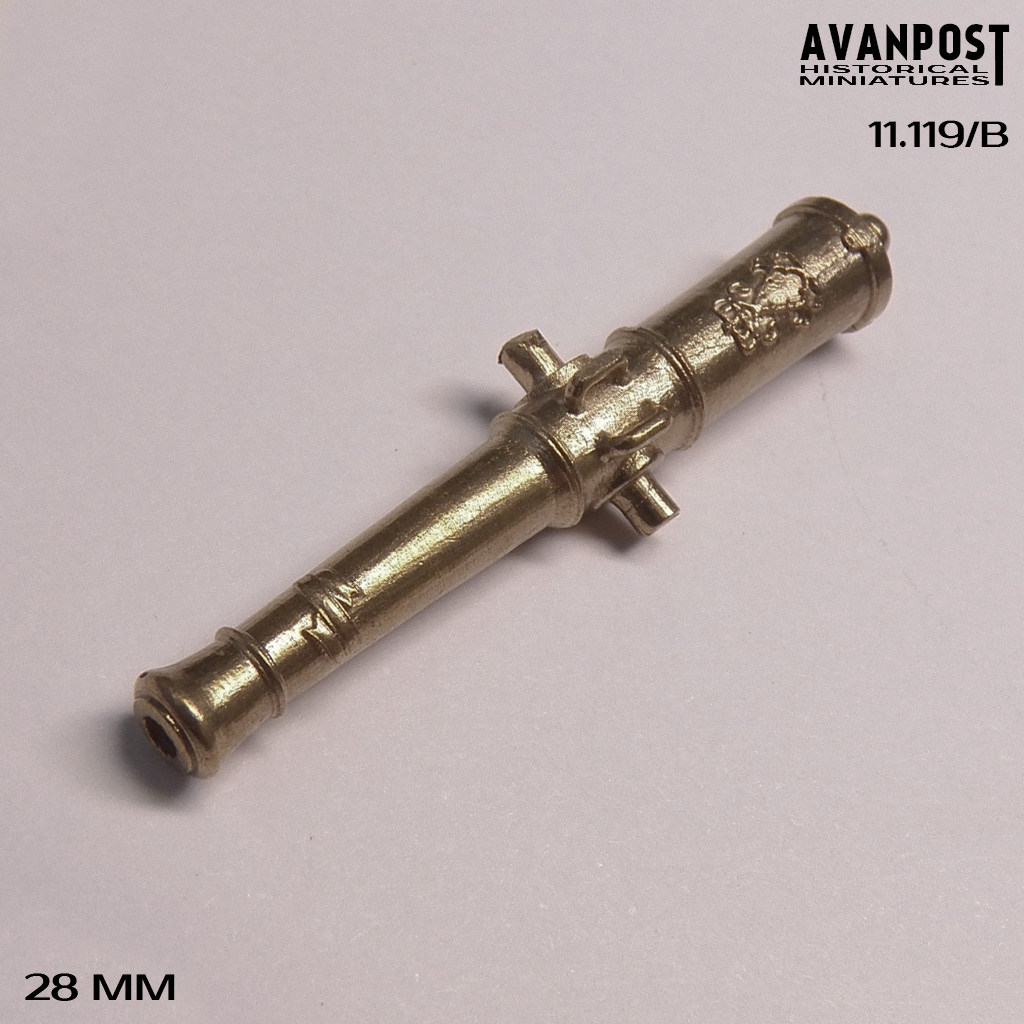11.119/ВАП Бронзовый ствол для французского 12-фунтового орудия системы Грибоваля Аванпост