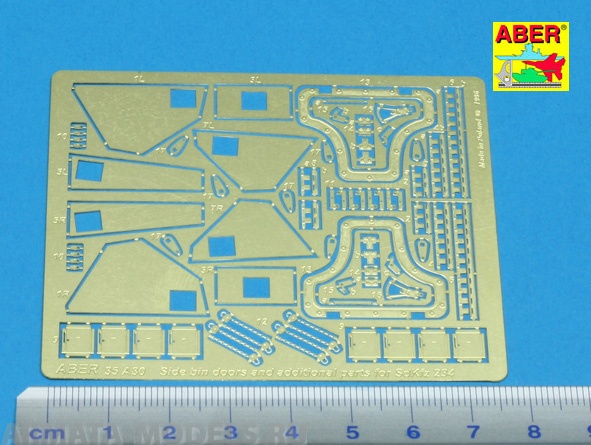 ABR-35-A30  Дополнения для  Side bin doors & additional parts for „Puma” (Sd.Kfz.234) для  1/35 ABR-35-A30  Дополнения для  Side bin doors & additional parts for „Puma” (Sd.Kfz.234) для  1/35
