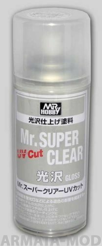 B522 Краска художественная т.м.MR.HOBBY  Mr.SUPER CLEAR UV CUT GLOSS 170мл B522 Краска художественная т.м.MR.HOBBY  Mr.SUPER CLEAR UV CUT GLOSS 170мл