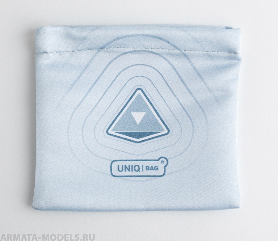 1195 Тканевый мешок с печатью (белый), 15*15, на магнитной застёжке