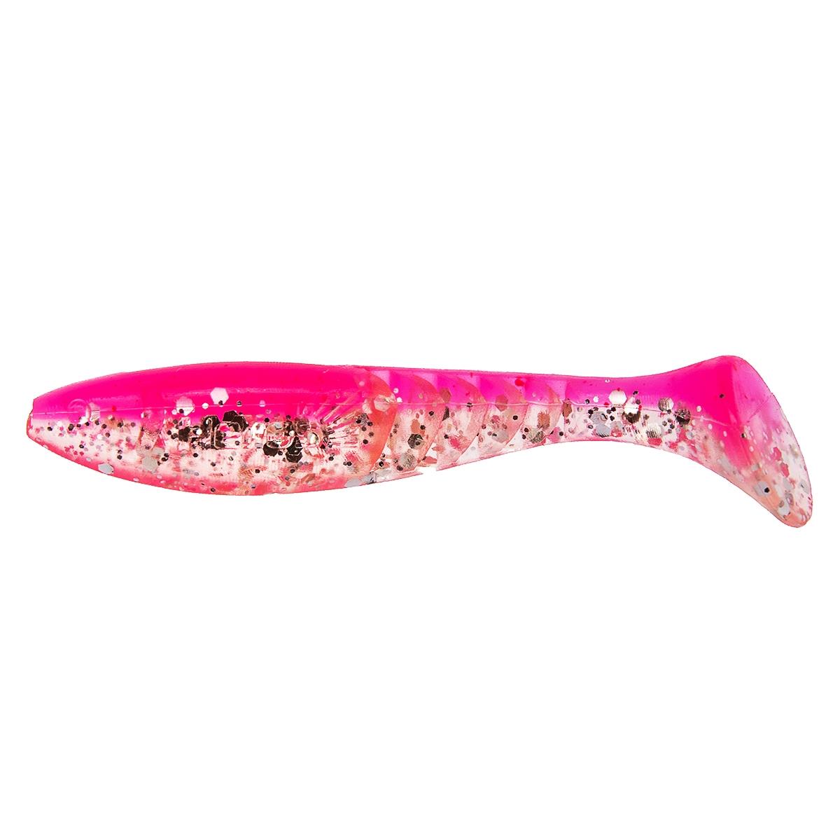 Виброхвост Slash 2,64"/6,7 см Silver Sparkles & Pink 10шт. (HS-19-035) Helios Виброхвост Slash 2,64"/6,7 см Silver Sparkles & Pink 10шт. (HS-19-035) Helios