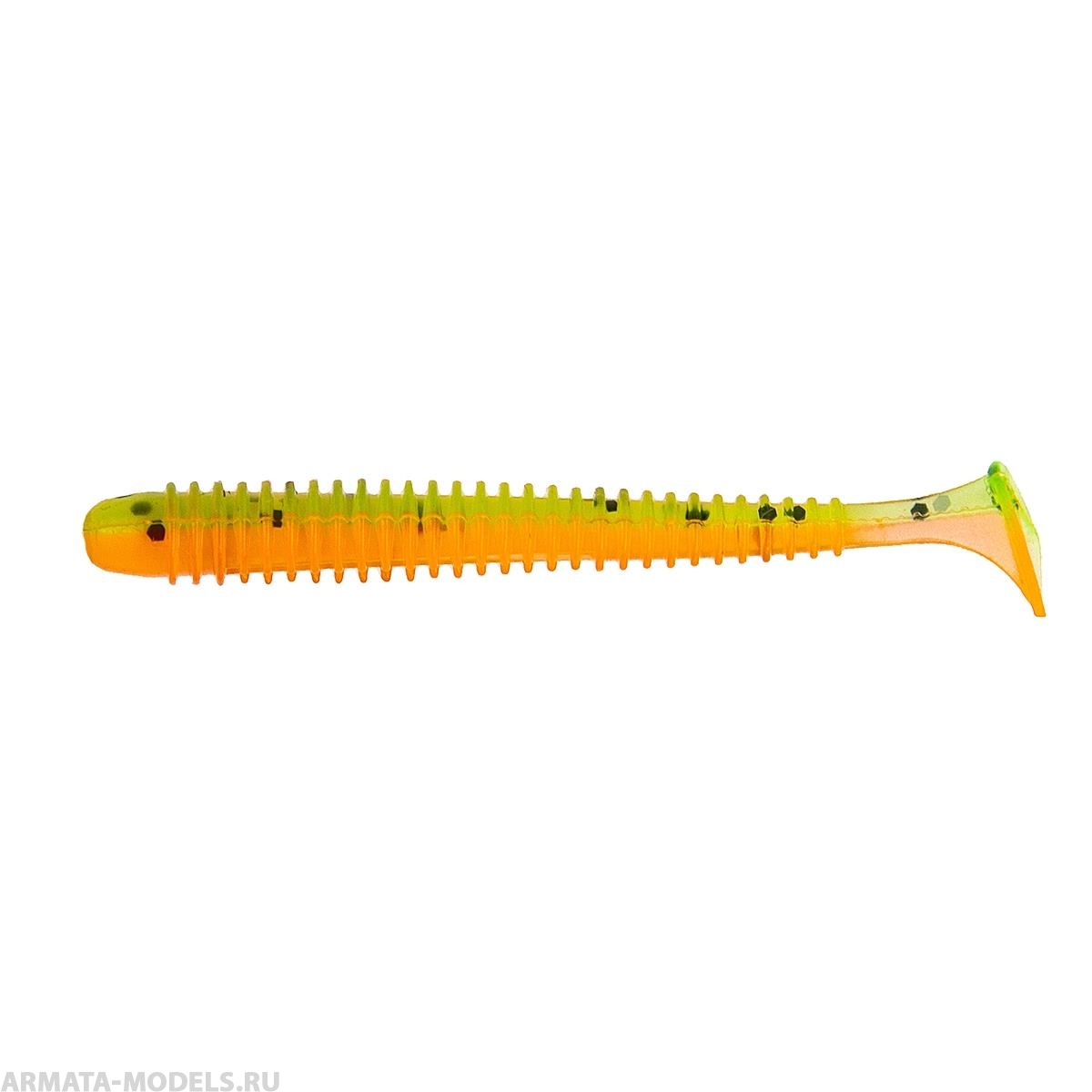Виброхвост Liny Catcher 2,35"/6 см Pepper Green & Orange 12шт. (HS-5-018) Helios Виброхвост Liny Catcher 2,35"/6 см Pepper Green & Orange 12шт. (HS-5-018) Helios
