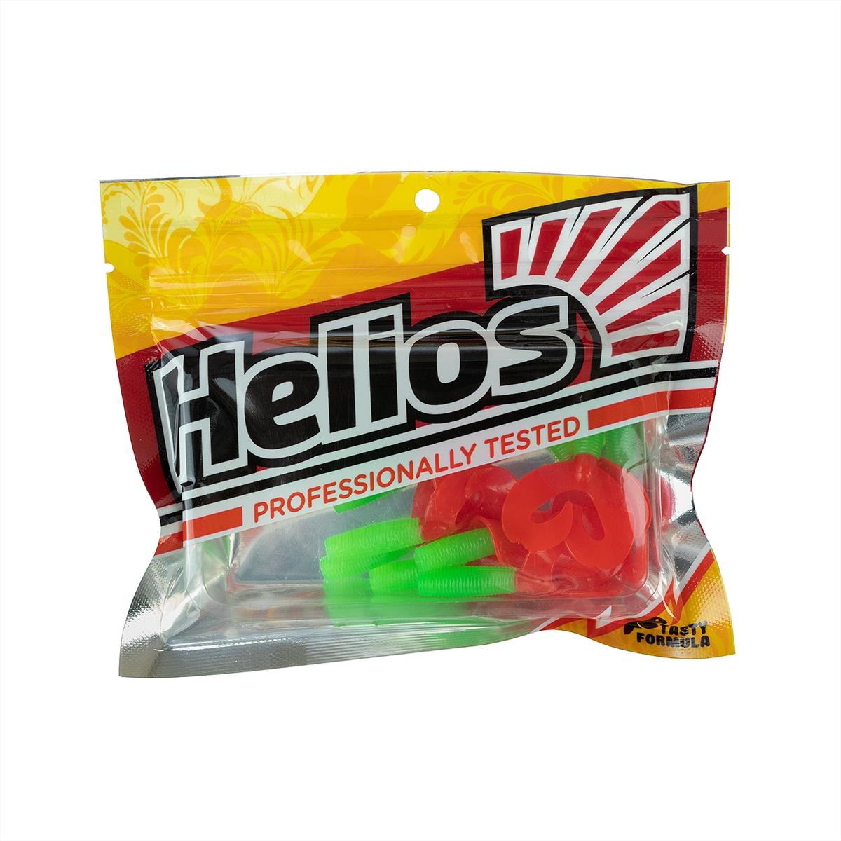 Твистер Credo Double Tail 2,95"/7,5 см Lime & Red 7шт. (HS-12-021) Helios Твистер Credo Double Tail 2,95"/7,5 см Lime & Red 7шт. (HS-12-021) Helios