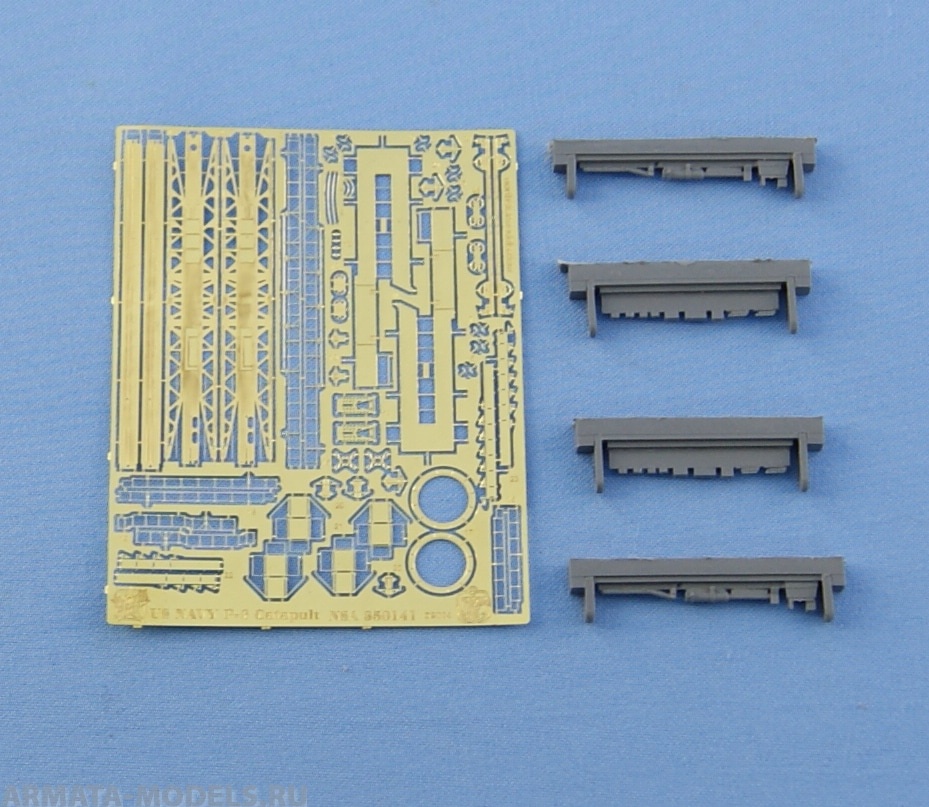 NSA350141 US NAVY P-6 catapult, 2 pcs in a set. Resin and PE parts