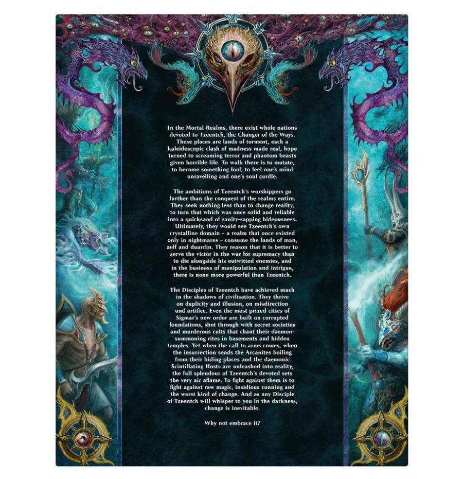 83-45GW Боевой том. Последователи Тзинча (тв. обл., англ.) (Battletome: Disciples of Tzeentch (HB, Eng)) 83-45GW Боевой том. Последователи Тзинча (тв. обл., англ.) (Battletome: Disciples of Tzeentch (HB, Eng))