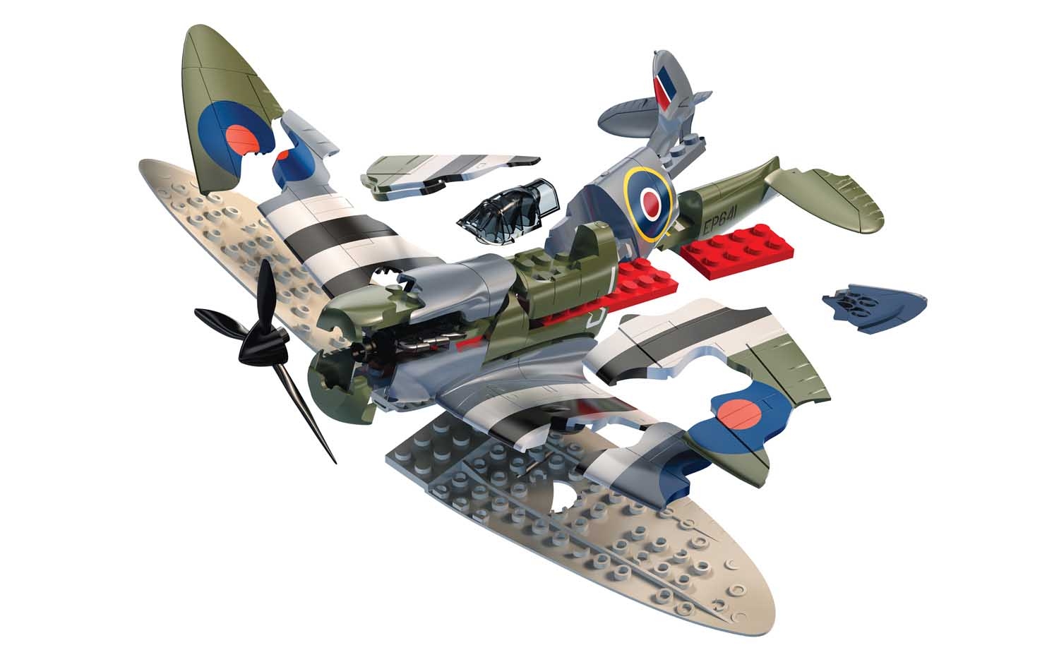 J6045 Сборная модель самолета QUICKBUILD D-Day Spitfire J6045 Сборная модель самолета QUICKBUILD D-Day Spitfire