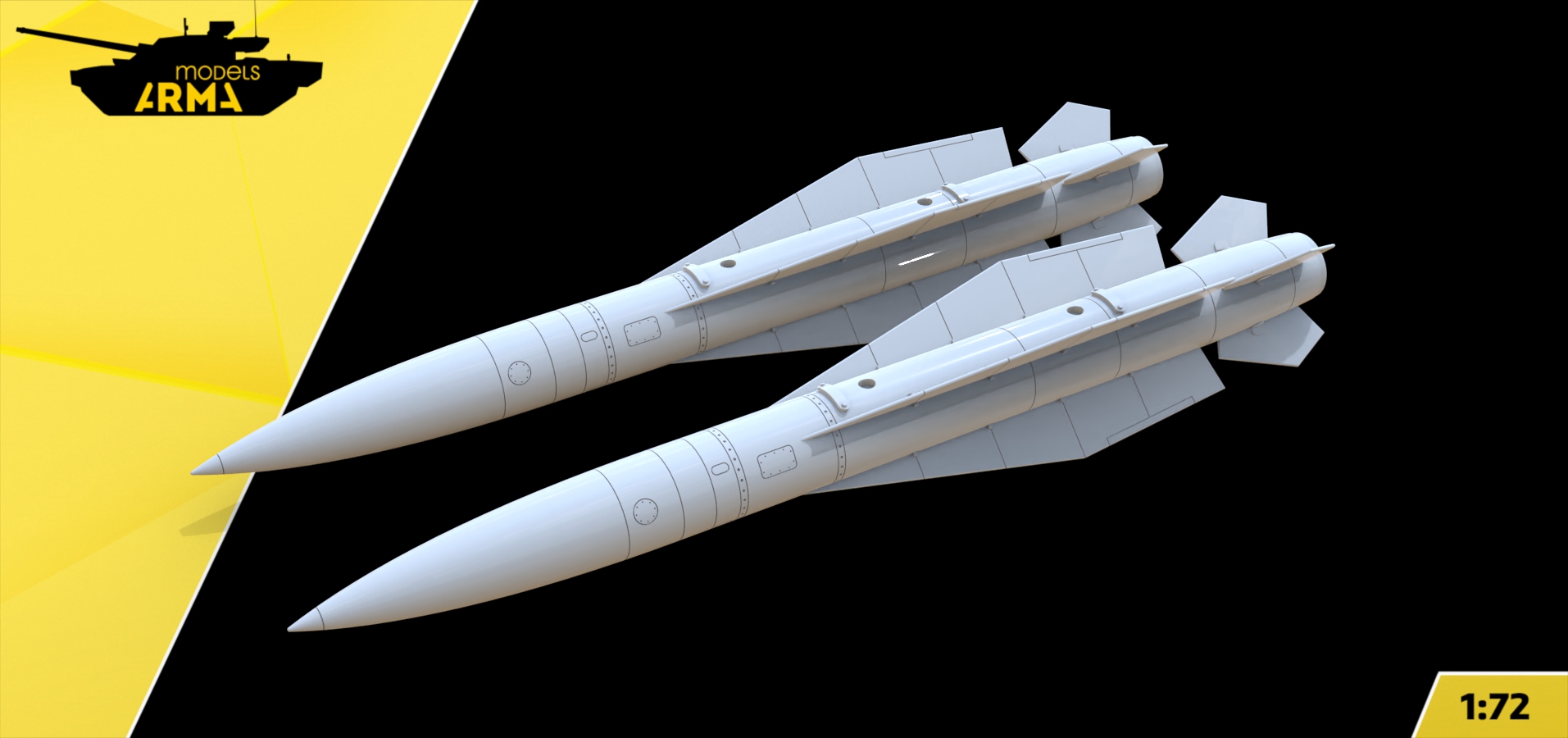 AM72501 Гиперзвуковая противокорабельная ракета Х-45 2 шт (Не для свободной продажи) Arma Models