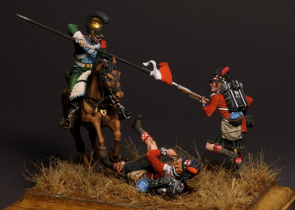 VD-54024(M). Рядовой (№5) 42-го (Королевских Шотландских горцев) пехотного полка quot;Черная Стражаquot;, 1815 г. Материал - белый металл. Chronos Miniatures