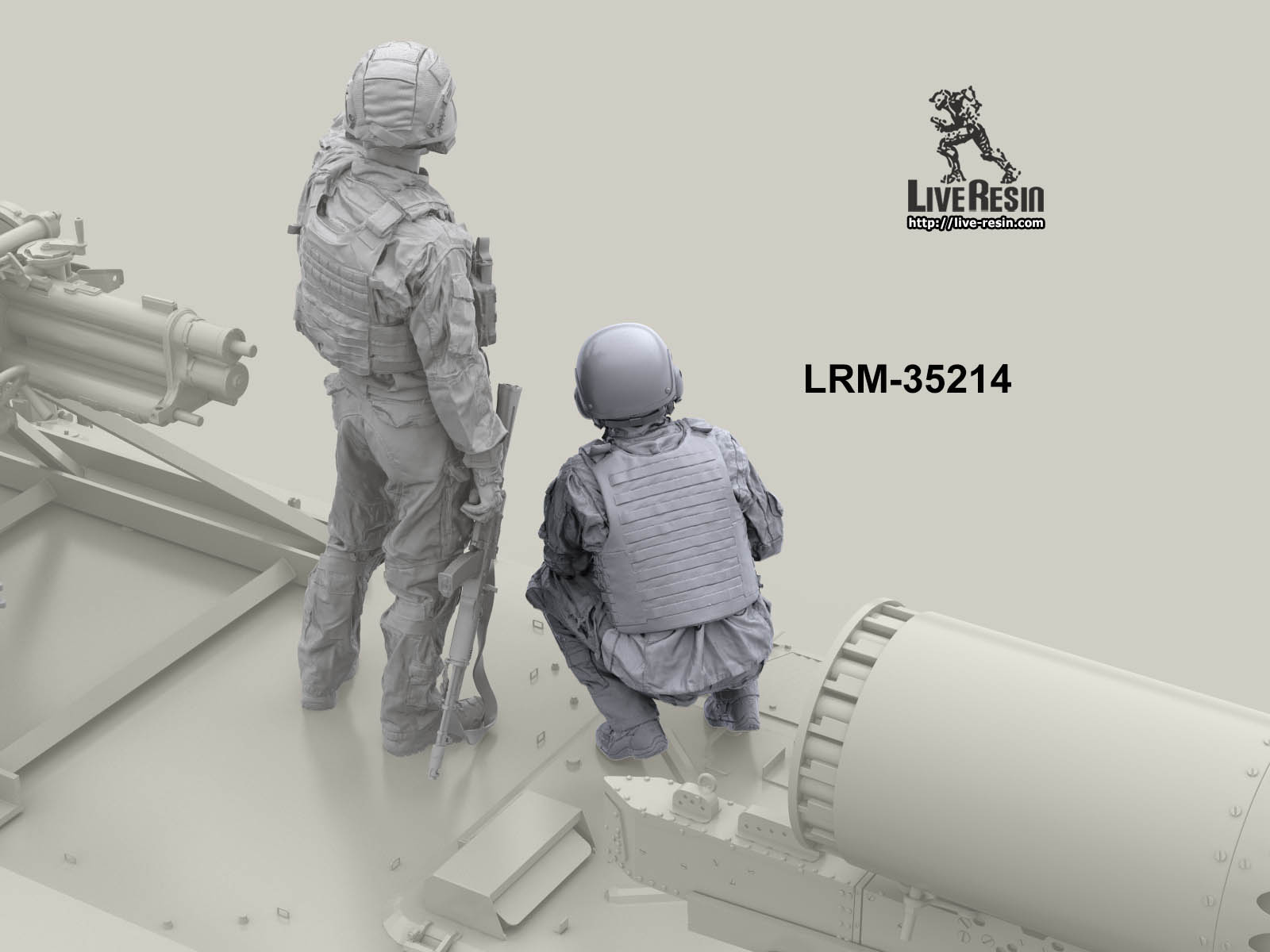 LRM35214 Российский современный танкист/артиллерист САУ - 12 (Не для свободной продажи) Live Resin