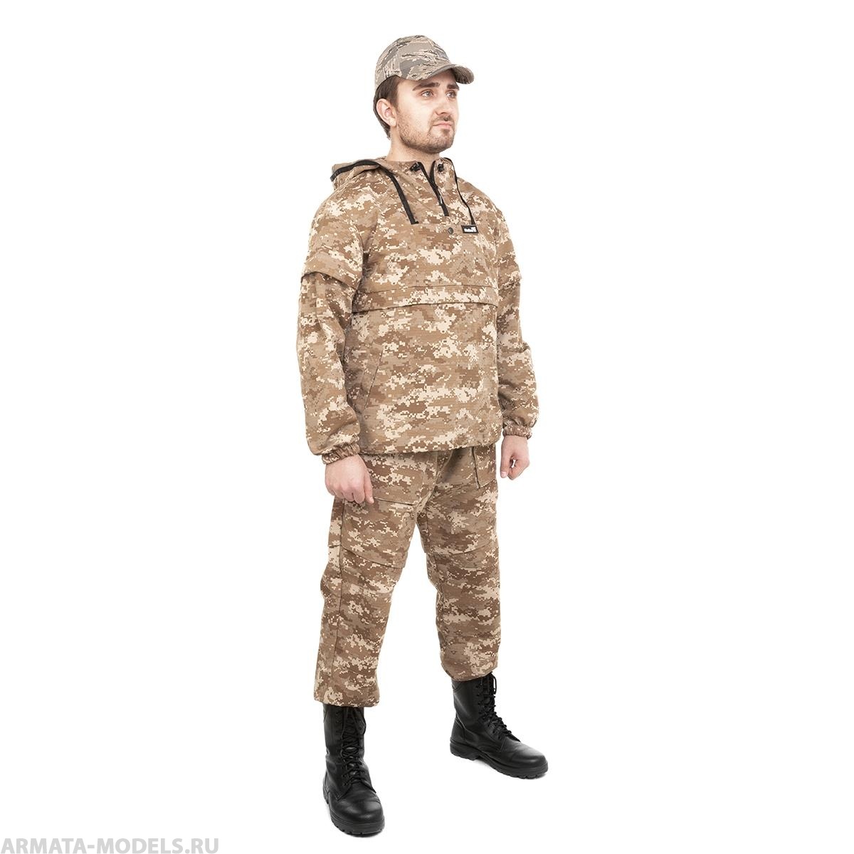 Костюм летний противоэнцефалитный СТОП-КЛЕЩ, цв.Бежевый Пиксель р.44-46/176 Helios