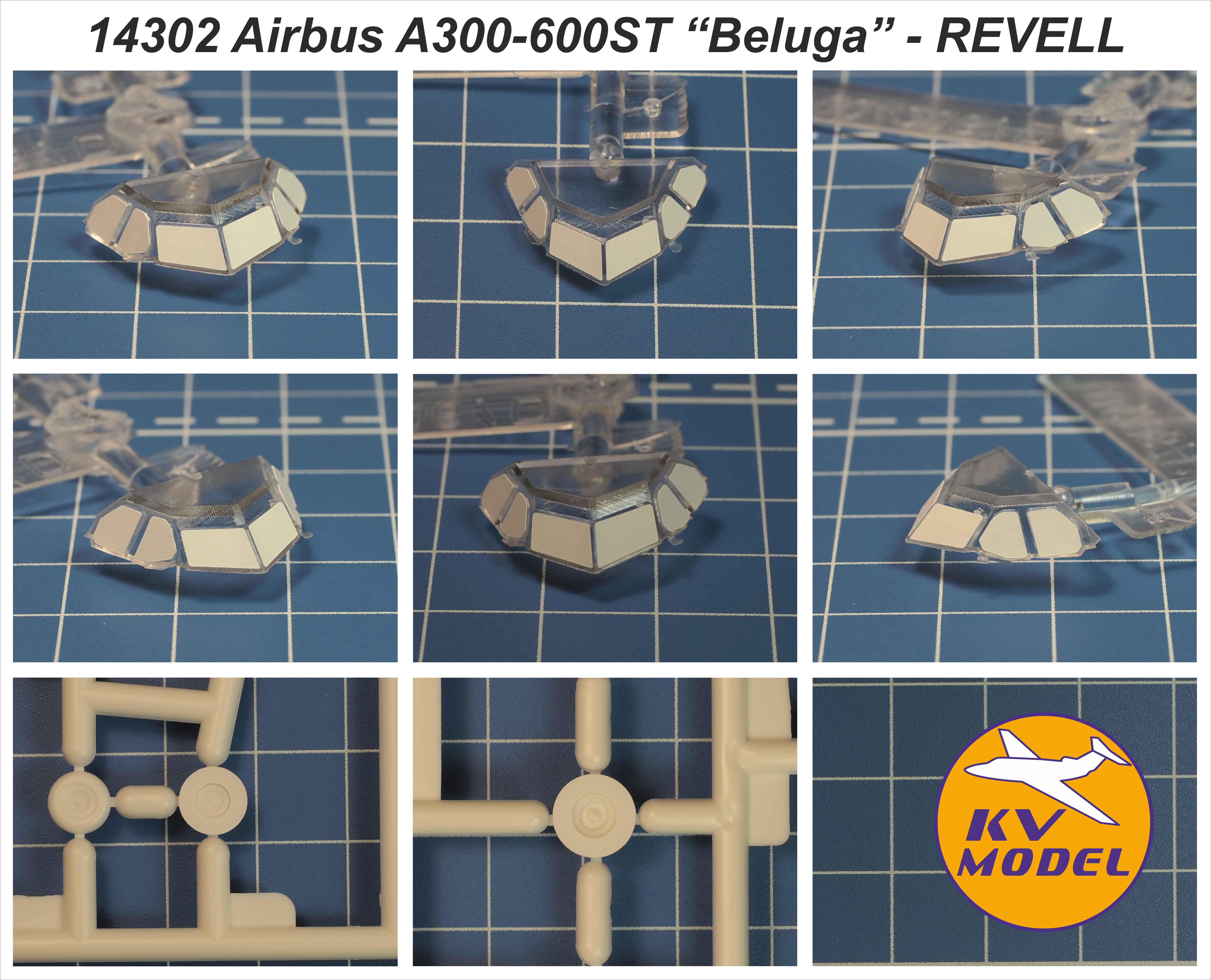 14302KV Окрасочная маска Airbus A300-600ST &amp;amp;quot;Beluga&amp;amp;quot; (REVELL #03817, #04206) + маски на диски и колеса