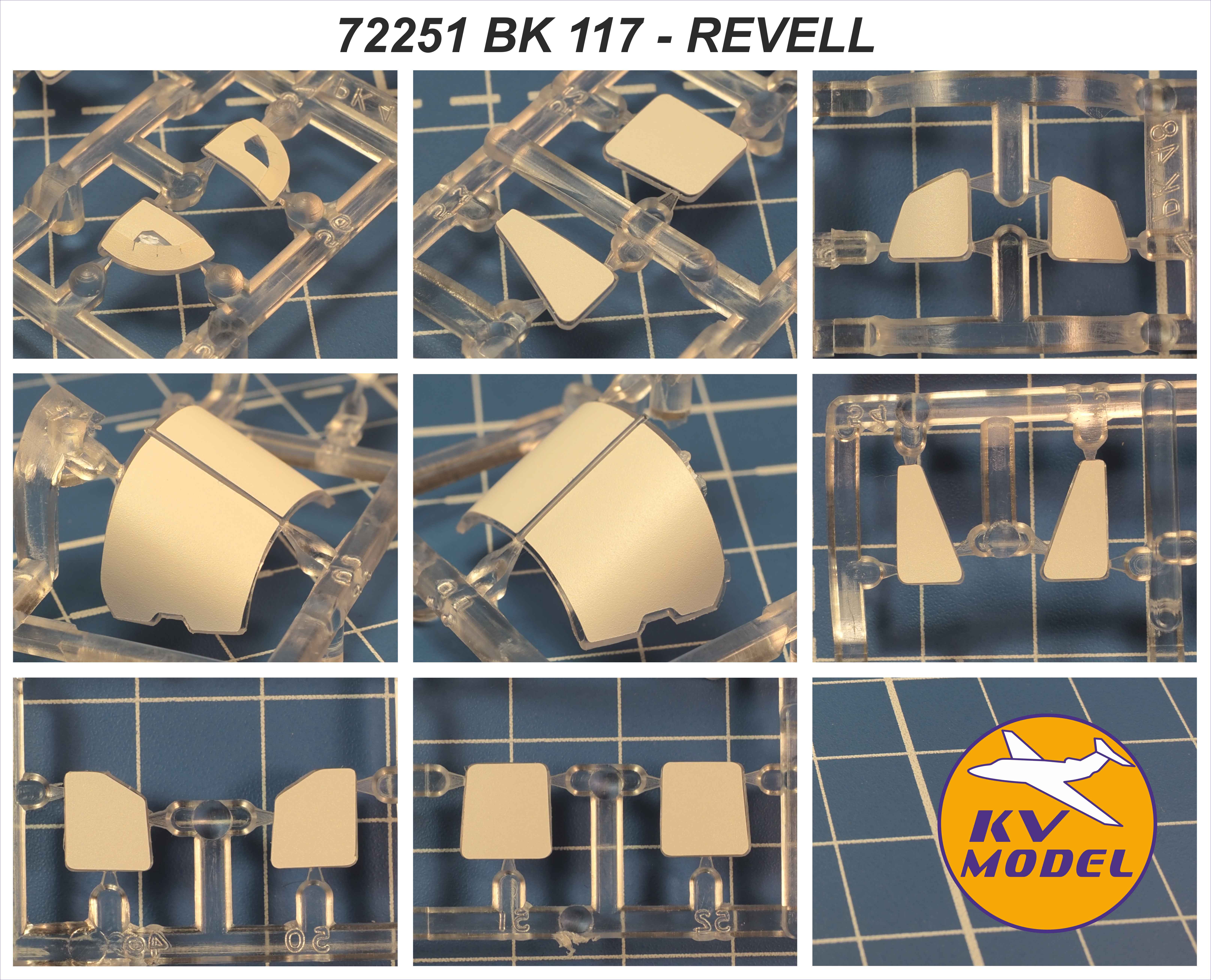 72251KV Окрасочная маска MBB BK 117 / Medicopter 117 (Matchbox #40048, #PK-48 / REVELL #4408, #04451, #04833, #64833, #04953, #64953)
