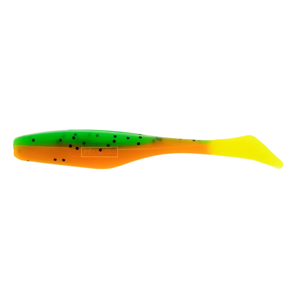Виброхвост Vigor 3,75"/9.5 см Pepper Green & Orange LT 7шт. (HS-6-032) Helios Виброхвост Vigor 3,75"/9.5 см Pepper Green & Orange LT 7шт. (HS-6-032) Helios