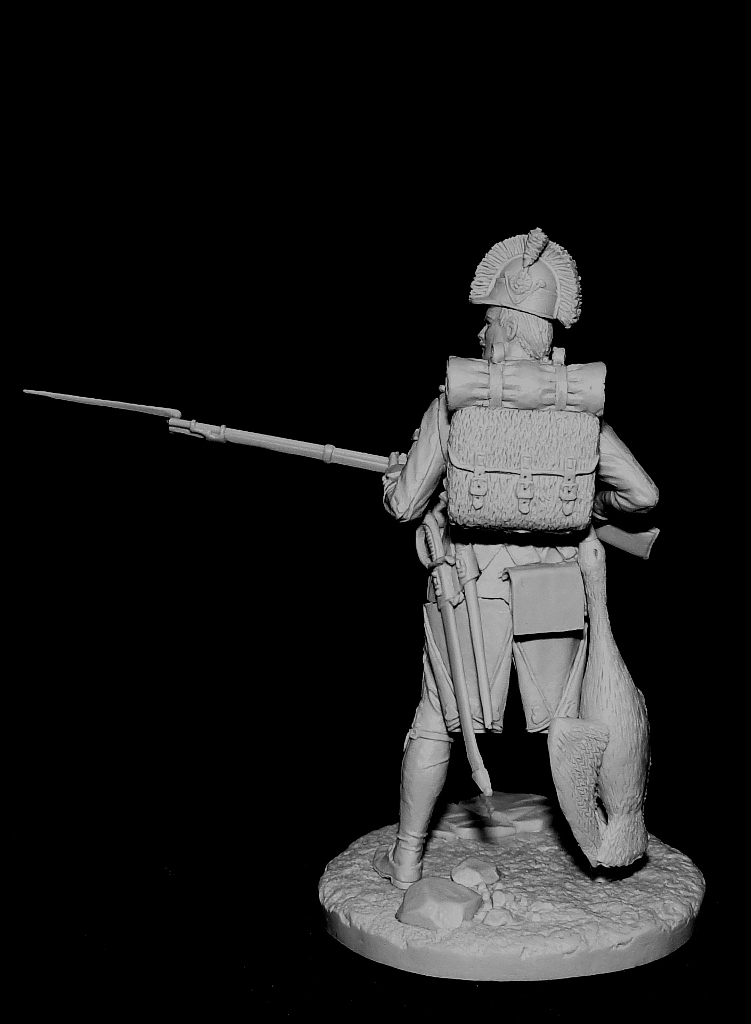 CHM-54129. Фузилер линейных пехотных полубригад, Франция 1793-1800 гг. 54 мм. Материал - смола. Chronos Miniatures