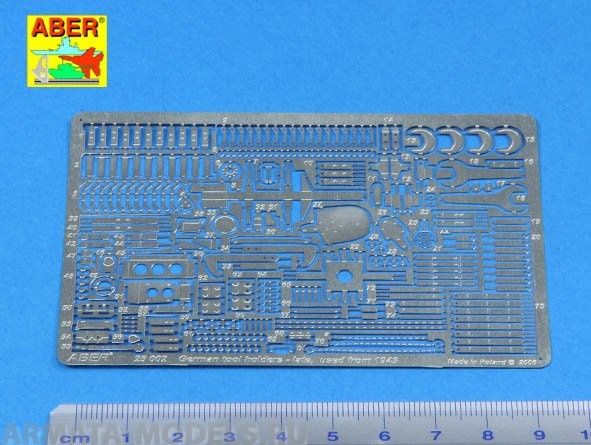 ABR-25 002  Дополнения для  German tool holders – late used from 1943 для  1/25 ABR-25 002  Дополнения для  German tool holders – late used from 1943 для  1/25
