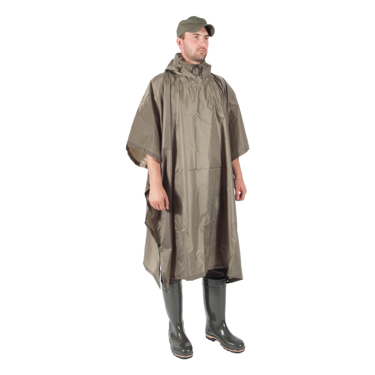 Накидка-дождевик Пончо, цв.хаки PU 5000 (T-PN-VVZ-PU5-002) Helios