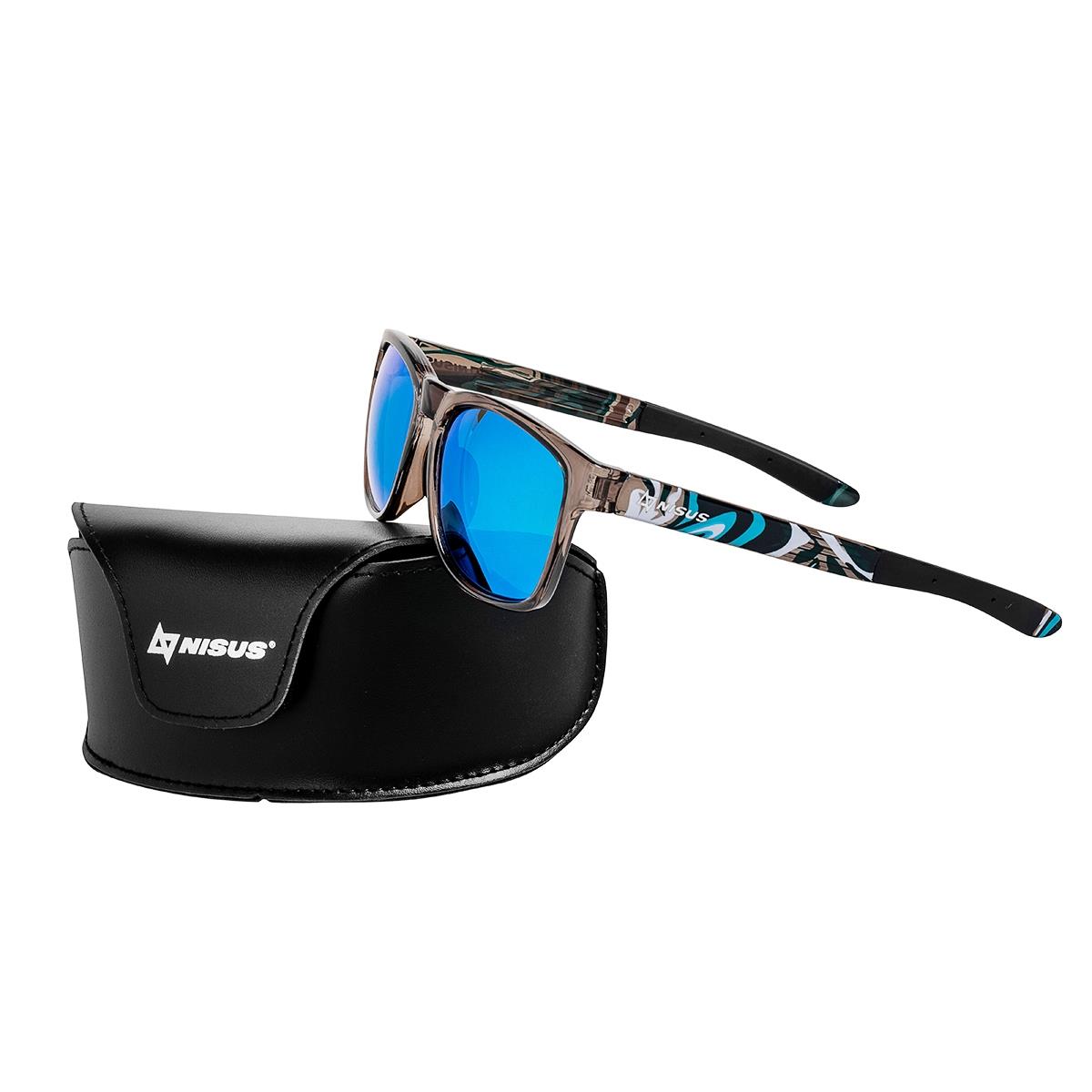 Очки поляризационные в жест.чехле (N-OP-TF2038-B) Nisus