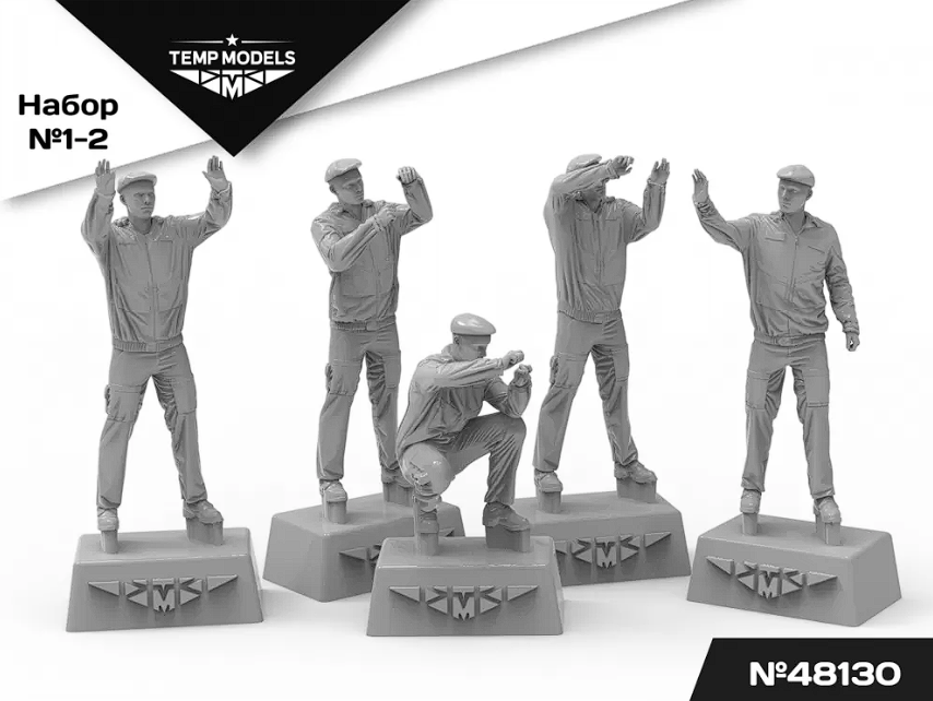 48130TMP Техники ВКС РФ. Набор No. 1-2 1/48 Temp Models