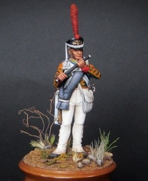 CHM-54056(M). Флейтист гвардейский пехотных полков, Россия 1812-15. 54 мм. Материал - белый металл. CHM-54056(M). Флейтист гвардейский пехотных полков, Россия 1812-15. 54 мм. Материал - белый металл.