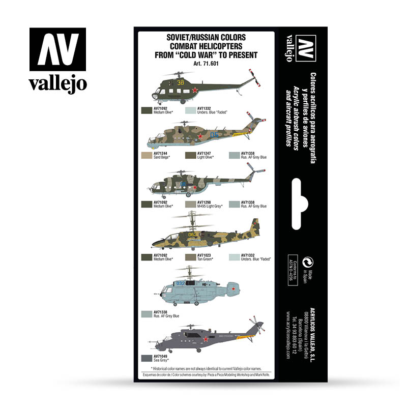 V-71601 Набор Model Air Soviet/Russian AF Combat Helicopters V-71601 Набор Model Air Soviet/Russian AF Combat Helicopters