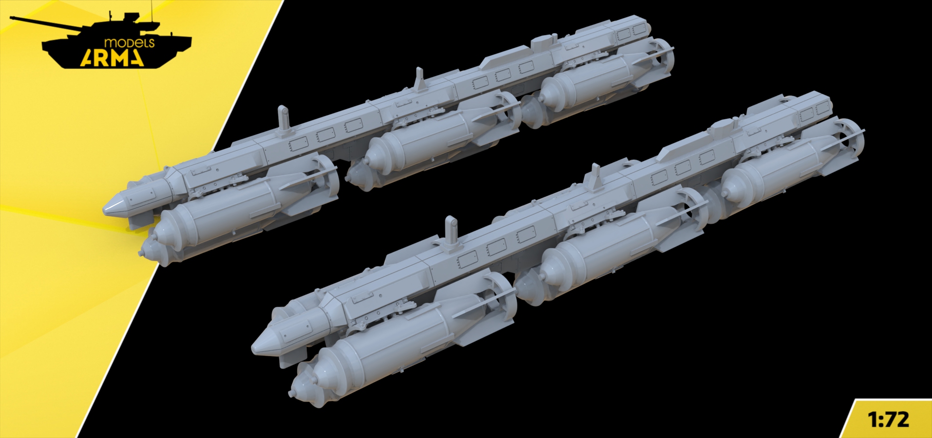 AM72504 18 ФАБ-250 + 2 держателя МБД 3 - У9М (Не для свободной продажи) Arma Models