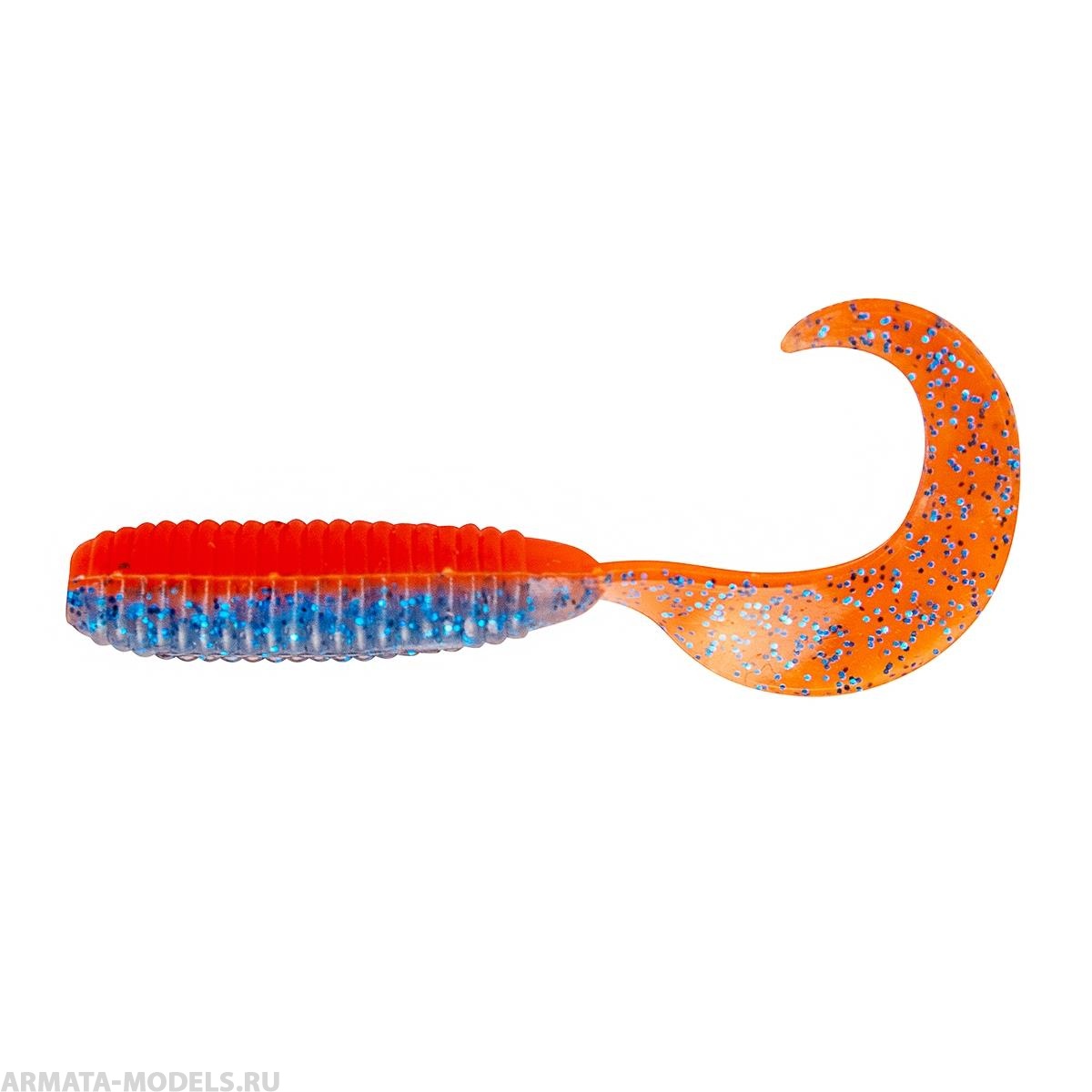 Твистер Тiny Credo 1,55"/4 см Star Blue & Orange 12шт. (HS-8-044) Helios Твистер Тiny Credo 1,55"/4 см Star Blue & Orange 12шт. (HS-8-044) Helios