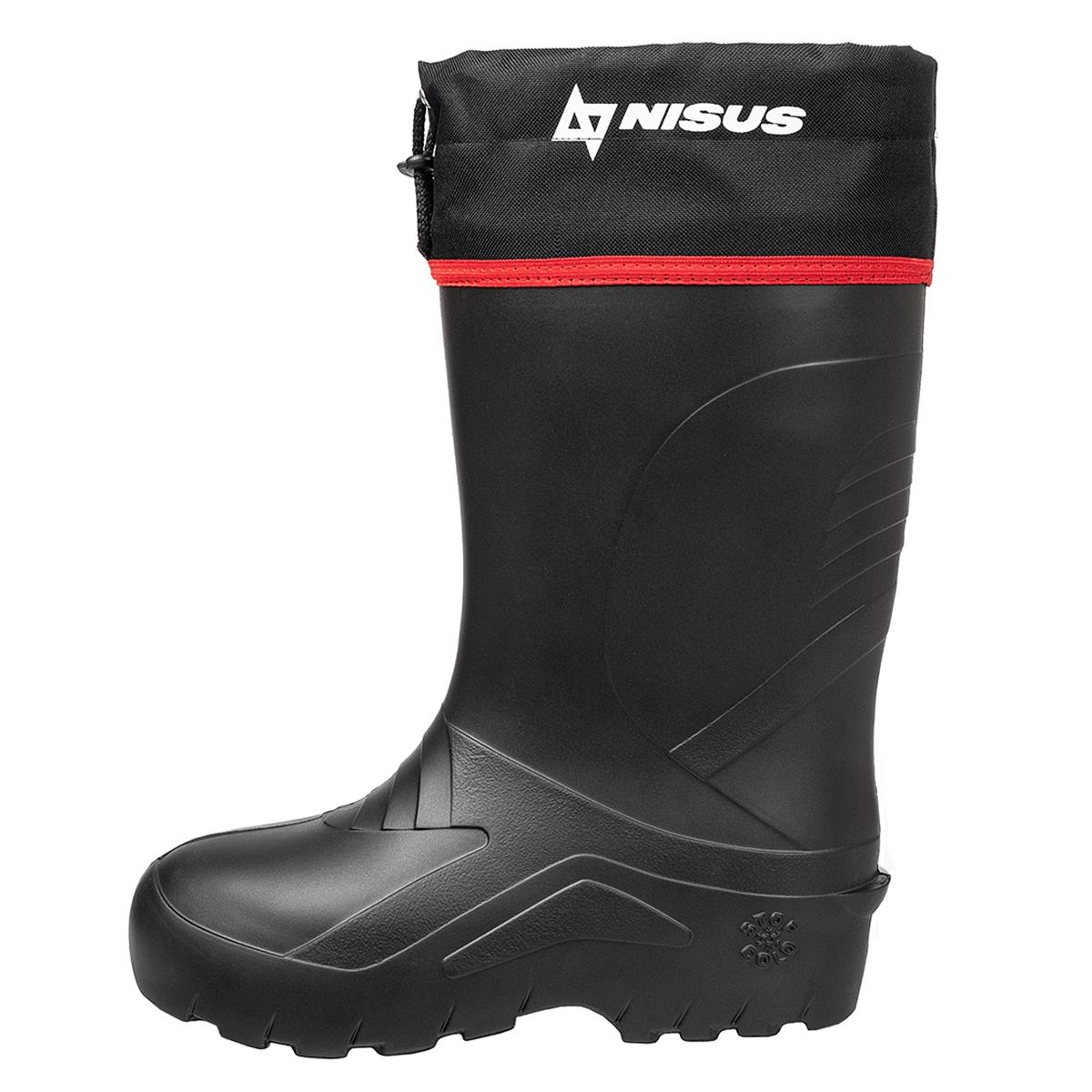 Сапоги ЭВА  -55С гипоаллергенный вкладыш, манжета 46/47 черные, (С-035 У) NISUS