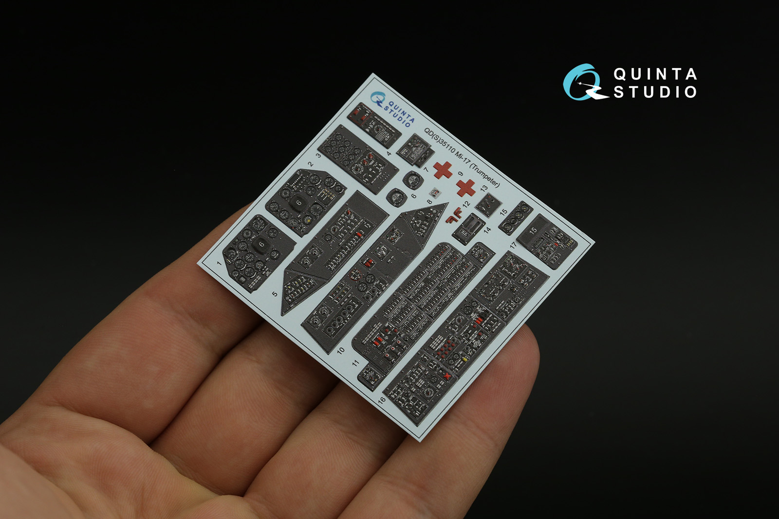 QD35110 3D Декаль интерьера кабины Ми-17 (Trumpeter)