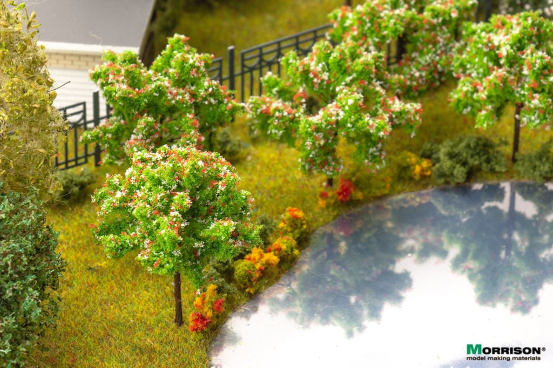 011dcv006 Розовое цветущее дерево для макета. Высота 5 см.