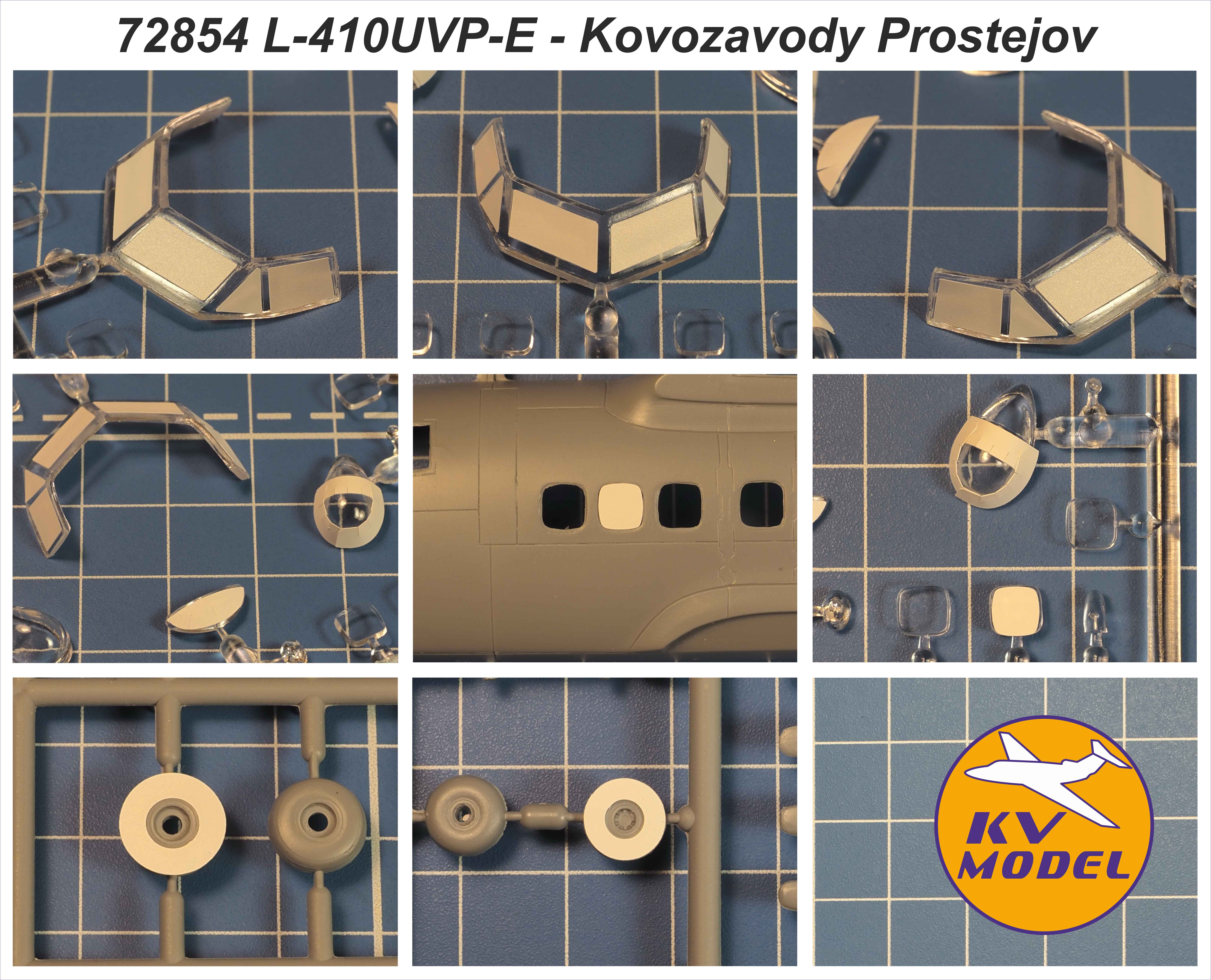 72854KV Окрасочная маска Let L-410UVP-E ?Turbolet? (Kovozavody Prostejov #KPM0435, #KPM0437, #KPM0457, #KPM0438, #BLK72005) + маски на диски и колеса