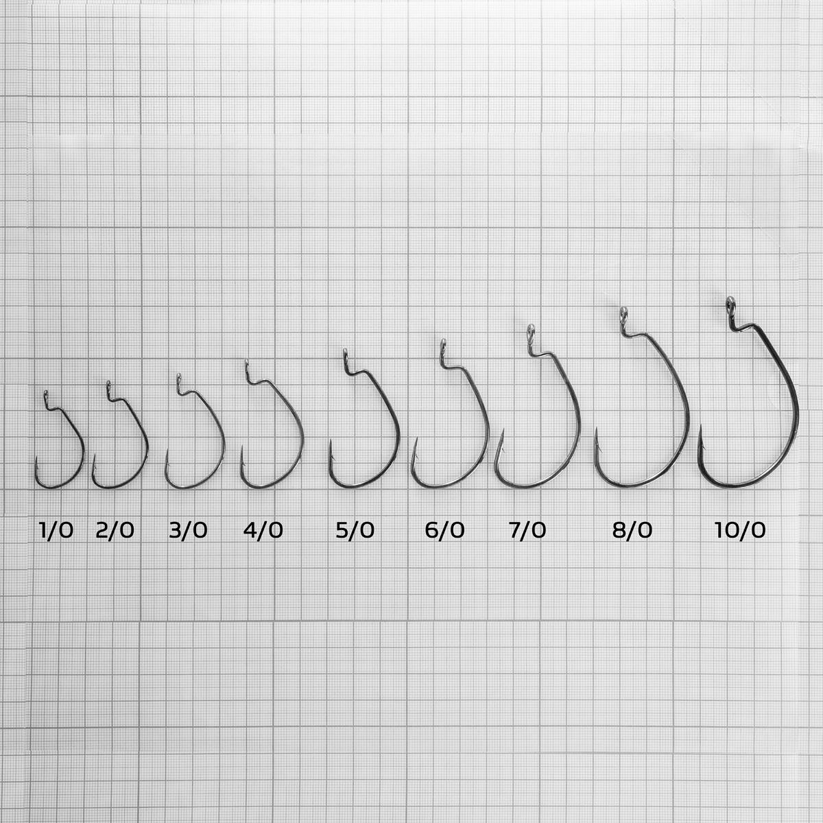 Крючок офсетный B-93 №6/0 цвет BC (5шт) (HS-B-93-6/0) Helios